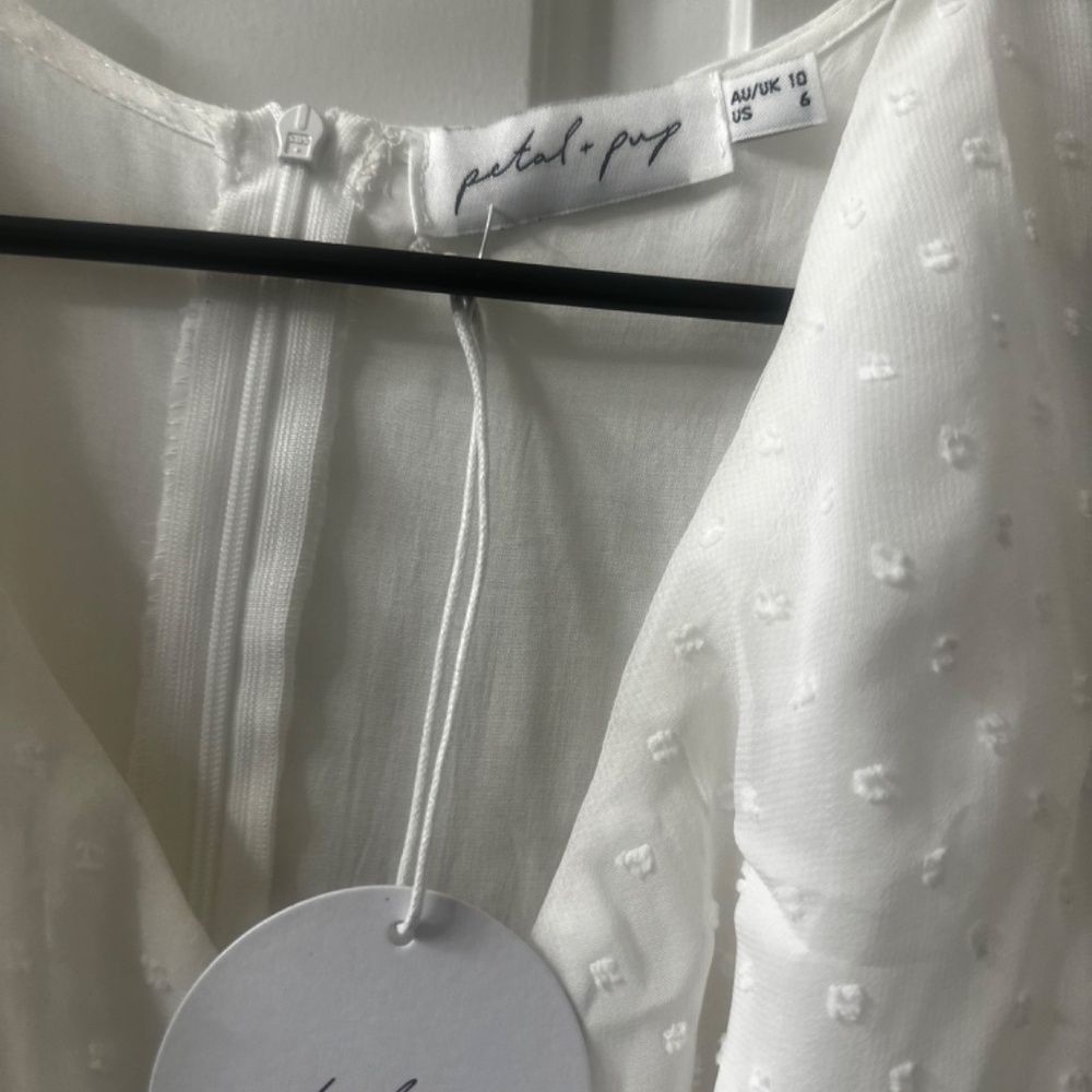 Petal & Pup Ivory Textured Dress - Picture 8 of 10
